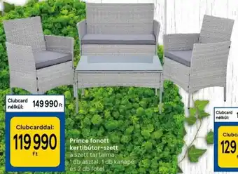 Tesco Prince fonott kertibútor-szett ajánlat