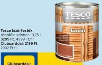 Tesco Tesco Lazúrfesték 0,75 l ajánlat
