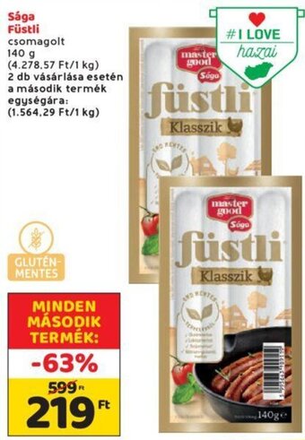 Spar Sága Füstli 140 g ajánlat