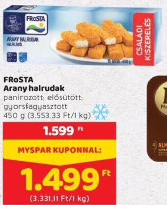 Spar Frosta Arany halrudak 450 g ajánlat