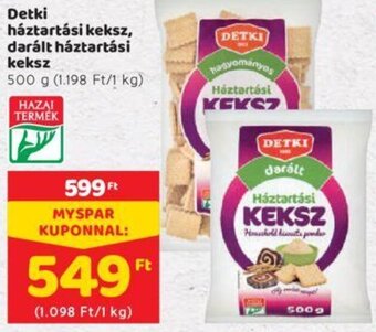 Spar Detki Háztartási keksz, darált háztartási keksz 500 g ajánlat