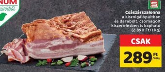 Spar Spar Császárszalonna 10 dkg ajánlat