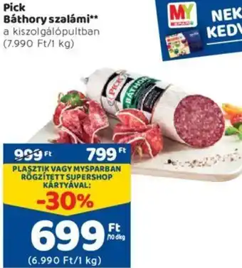 Spar Pick Báthory szalámi 10 dkg ajánlat