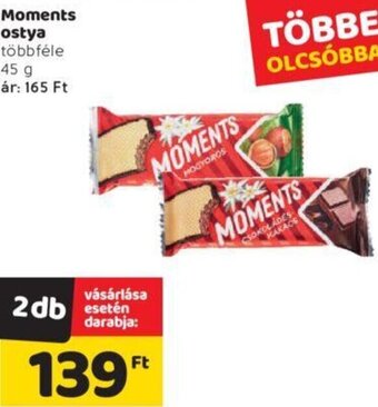 Spar Moments ostya 45 g ajánlat