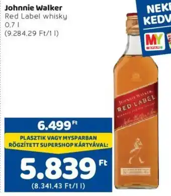 Johnnie Walker Red label whisky 0,7 l