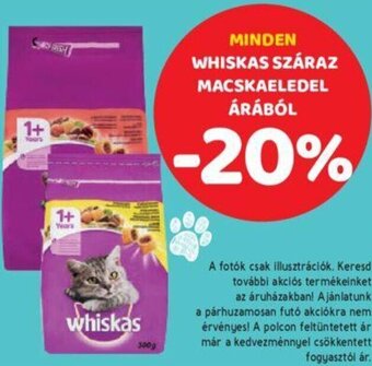Spar Minden Whiskas száraz macskaeledel árából ajánlat