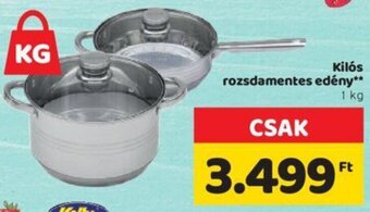 Spar Kilós rozsdamentes edény 1 kg ajánlat