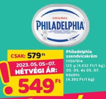 Spar Philadelphia szendvicskrém 125 g ajánlat