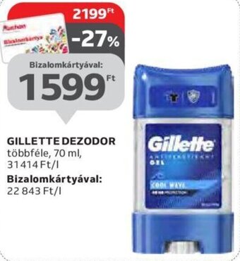Auchan Gillette Dezodor 70 ml ajánlat