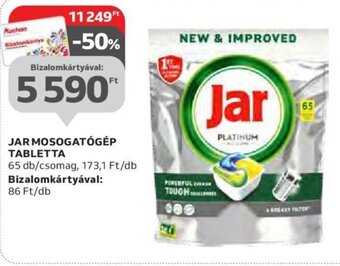 Auchan Jar Mosogatógép tabletta 65 db ajánlat
