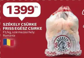 Auchan Székely csürke friss egész csirke 1 kg ajánlat