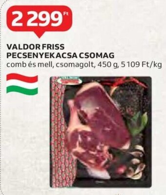 Auchan Valdor Friss pecsenyekacsa csomag 450 g ajánlat