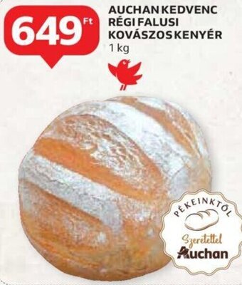 Auchan Auchan kedvenc régi falusi kovászos kenyér 1 kg ajánlat