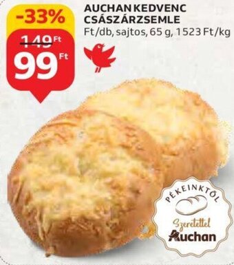 Auchan Auchan kedvenc császárzsemle 65 g ajánlat