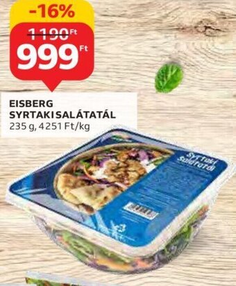 Auchan Eisberg Syrtaki salátatál 235 g ajánlat