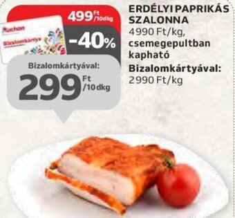 Auchan Erdélyi paprikás szalonna 10 dkg ajánlat