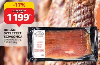 Auchan Bogádi Szeletelt szívsonka 200 g ajánlat