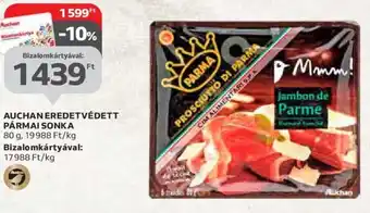 Auchan Auchan Eredetvédett pármai sonka 80 g ajánlat
