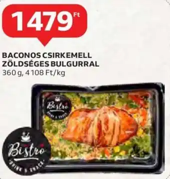 Auchan Baconos csirkemell zöldséges bulgurral 360 g ajánlat