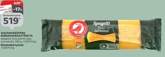 Auchan Auchan kedvenc durum száraztészta 500 g ajánlat