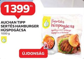 Auchan Auchan Tipp sertés hamburger húspogácsa 1000 g ajánlat
