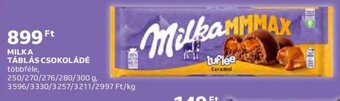 Auchan Milka Táblás csokoládé 250 - 300 g ajánlat