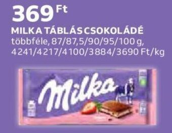 Auchan Milka Táblás csokoládé 87 - 100 g ajánlat