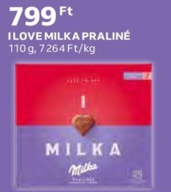 Auchan I love Milka praliné 110 g ajánlat