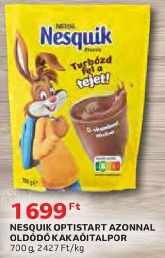 Auchan Nestlé Nesquik optistart azonnal oldódó kakaóitalpor 700 g ajánlat