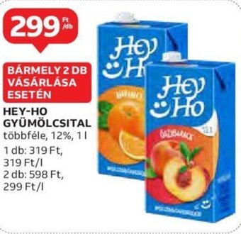 Auchan Hey-Ho Gyümölcsital 1 l ajánlat