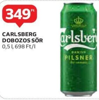 Auchan Carlsberg Dobozos sör 0,5 l ajánlat