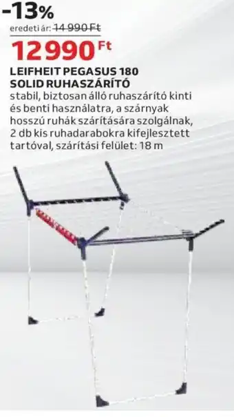 Auchan Leifheit Pegasus 180 solid ruhaszárító 1 db ajánlat
