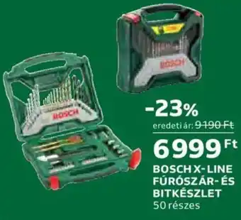 Auchan Bosch x- line fúrószár- és bitkészlet 50 részes ajánlat