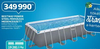 Auchan Bestway Power steel fémvázas medenceszett ajánlat