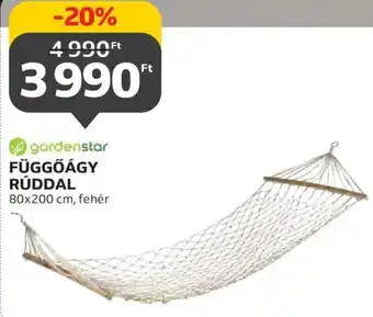 Auchan Gardenstar Függőágy rúddal 1 db ajánlat