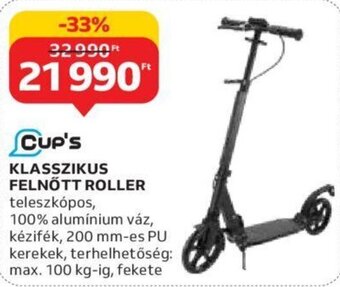 Auchan Cup's Klasszikus felnőtt roller 1 db ajánlat