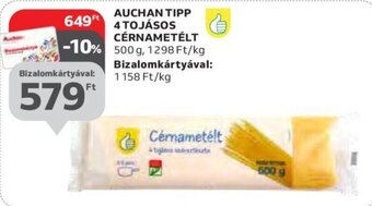 Auchan Auchan Tipp 4 tojásos cérnametélt 500 g ajánlat