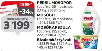 Auchan Persil Mosópor 2,1 kg / mosógél 1,71 l / mosókapszula 22 / 26 db ajánlat