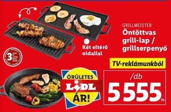 Lidl Grillmeister Öntöttvas grill-lap / grillserpenyő 1 db ajánlat