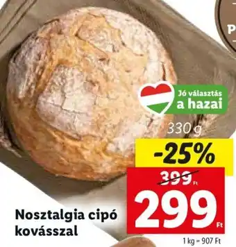 Lidl Nosztalgia cipó kovásszal 330 g ajánlat