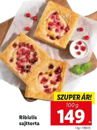 Lidl Ribizlis sajttorta 100 g ajánlat
