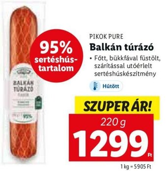 Lidl Pikok Pure Balkán túrázó 220 g ajánlat