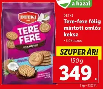 Lidl Detki Tere-fere félig mártott omlós keksz 150 g ajánlat