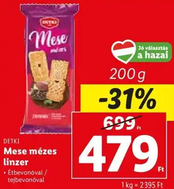 Lidl Detki Mese mézes linzer 200 g ajánlat