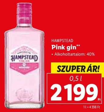 Lidl Hampstead Pink gin 0,5 l ajánlat