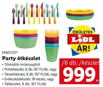 Ernesto Party étkészlet 6 db