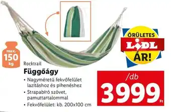Lidl Rocktrail Függőágy 1 db ajánlat