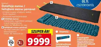 Lidl Rocktrail Önfelfújó matrac / felfújható matrac párnával 1 db ajánlat