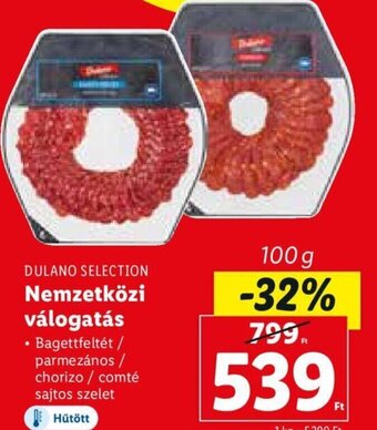 Lidl Dulano Selection Nemzetközi válogatás 100 g ajánlat