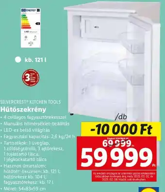 Lidl Silvercrest Kitchen Tools Hűtőszekrény 1 db ajánlat